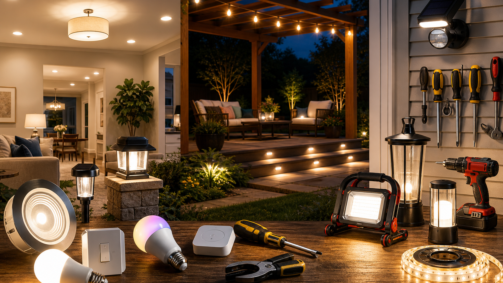 TaskHolt Tools Best Lighting Options for Indoor and Outdoor Home Improvement Projects guide image for United States (USA) shoppers