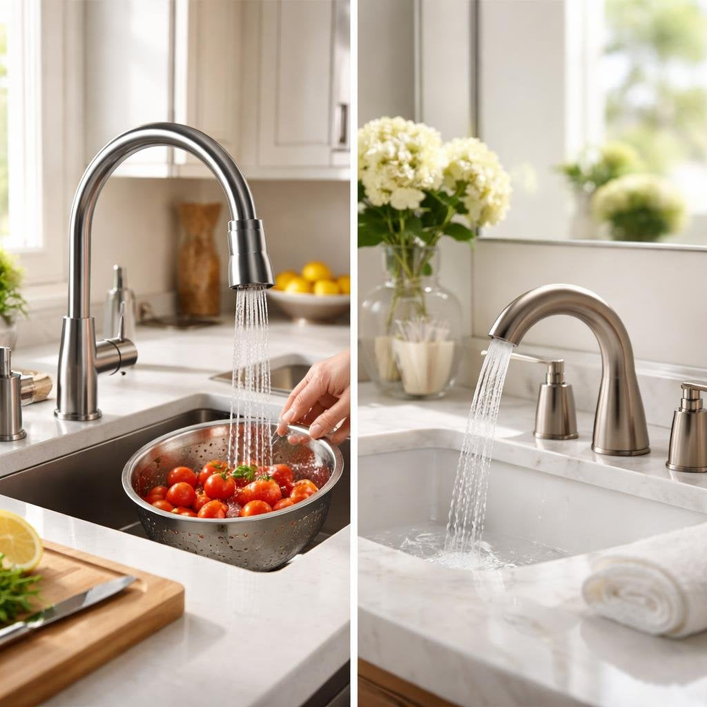 TaskHolt kitchen and bath fixtures with faucets and sinks