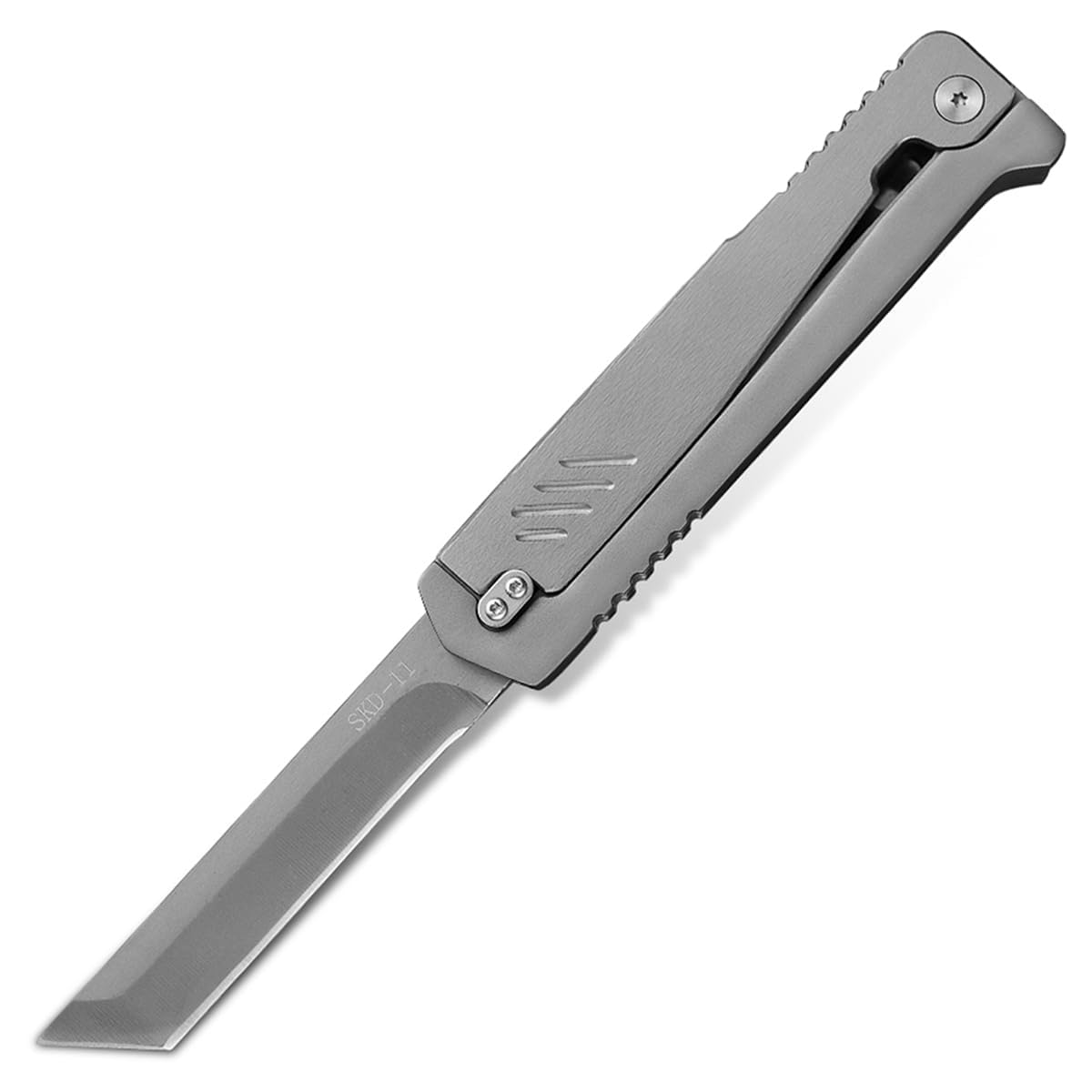 10MOONS Pocket Knife with D2 steel blade ready for precise cutting.