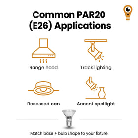 12Vmonster PAR20 50W bulb glow close-up showing high CRI illumination