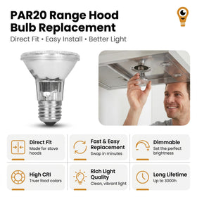 12Vmonster PAR20 with E26 base halogen fits standard fixtures