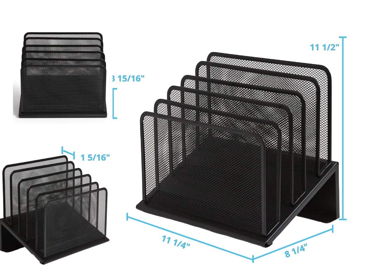 1InTheOffice office sorting tray tilted for easy access to documents.