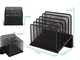 1InTheOffice office sorting tray tilted for easy access to documents.