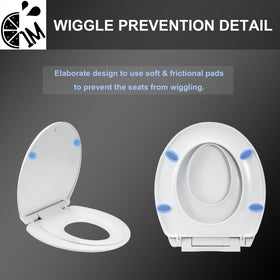 1M built-in toddler seat supports potty training with convenience.
