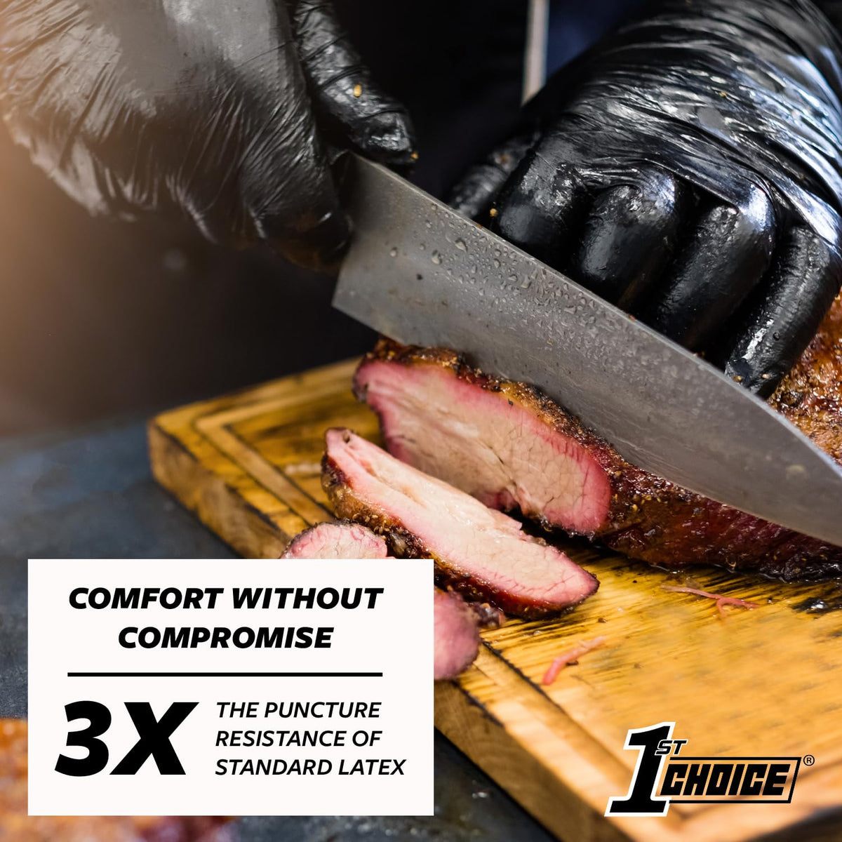 The 6 mil latex-free nitrile gloves provide durable protection for automotive tasks.