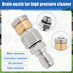 2 MULE TEAM stainless steel 3/8 inch jetter nozzle for tough blockages