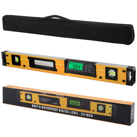 2PM TOOLS 24-inch digital torpedo level with magnetic base for secure alignment.
