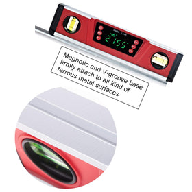 2PM TOOLS V-groove magnetic base holds securely on pipes and beams.