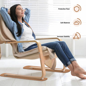 3 BUZZLETT coffee-color rail pads blend with furniture and reduce movement