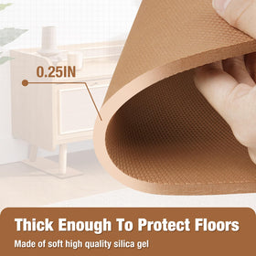3 BUZZLETT floor protectors rail pads shield marble floors from scratches
