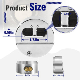 3 BUZZLETT keyed-alike padlocks with keys set for quick access.
