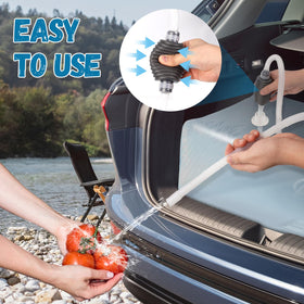 Durable cap secures water bag during transport and storage