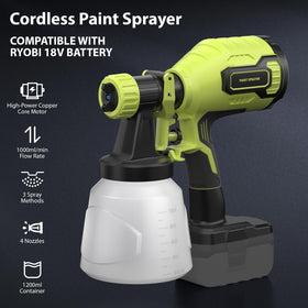 Four nozzle options and spray patterns for detailed and broad applications.