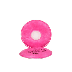 3M 2091 P100 filter back view demonstrates easy retainer compatibility