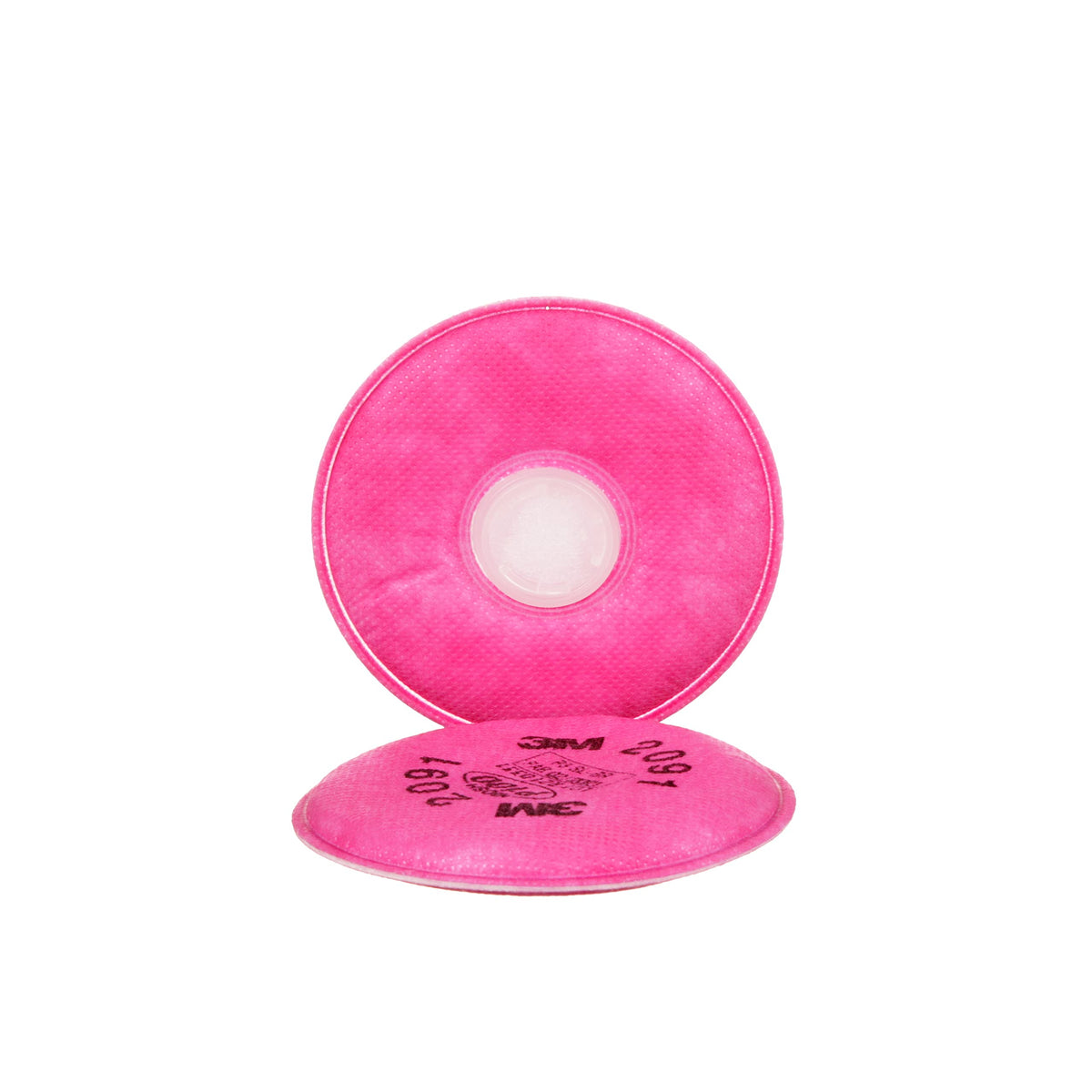 3M 2091 P100 filter side view highlighting comfortable fit