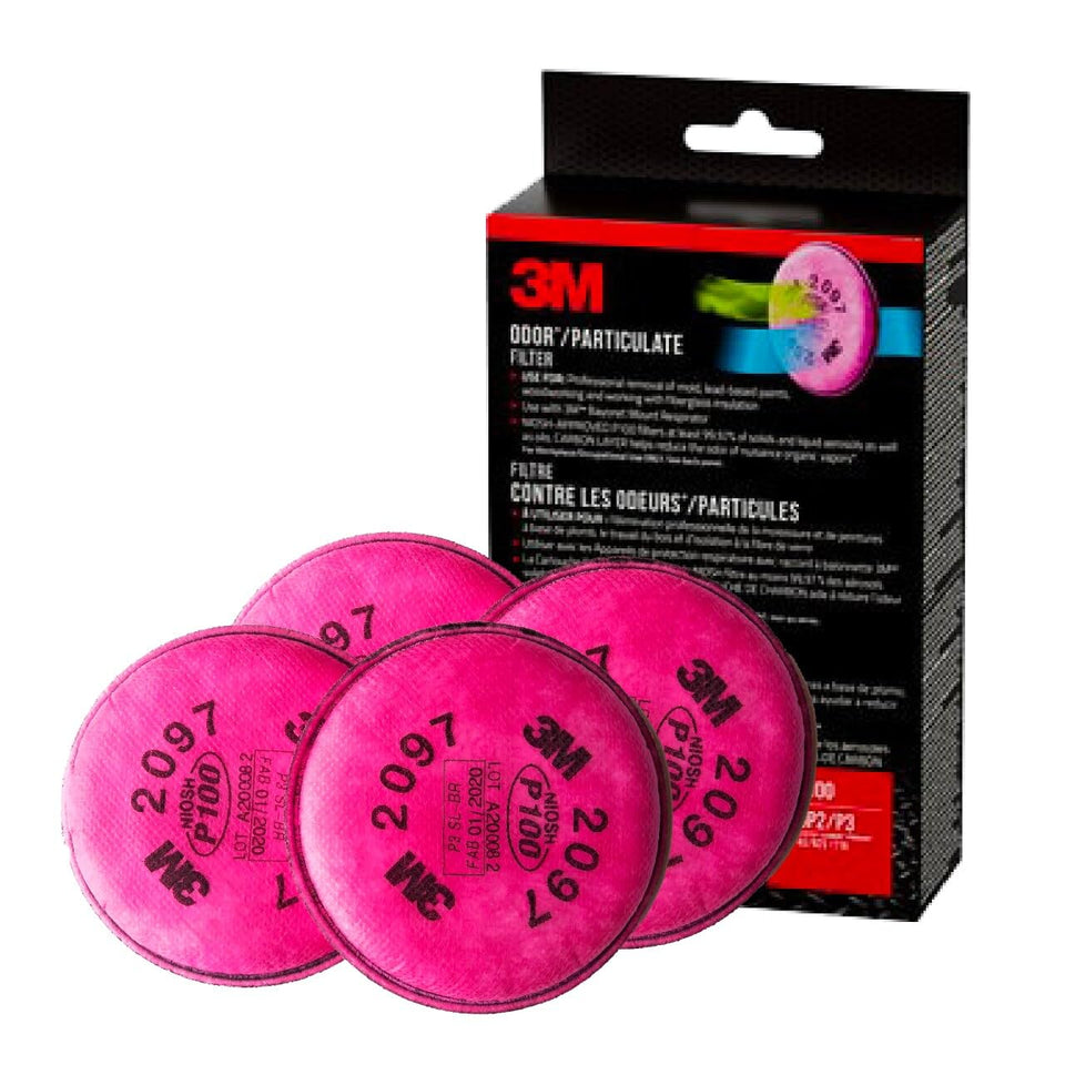 3M 2097P2 P100 filter with odor control for nuisance vapors