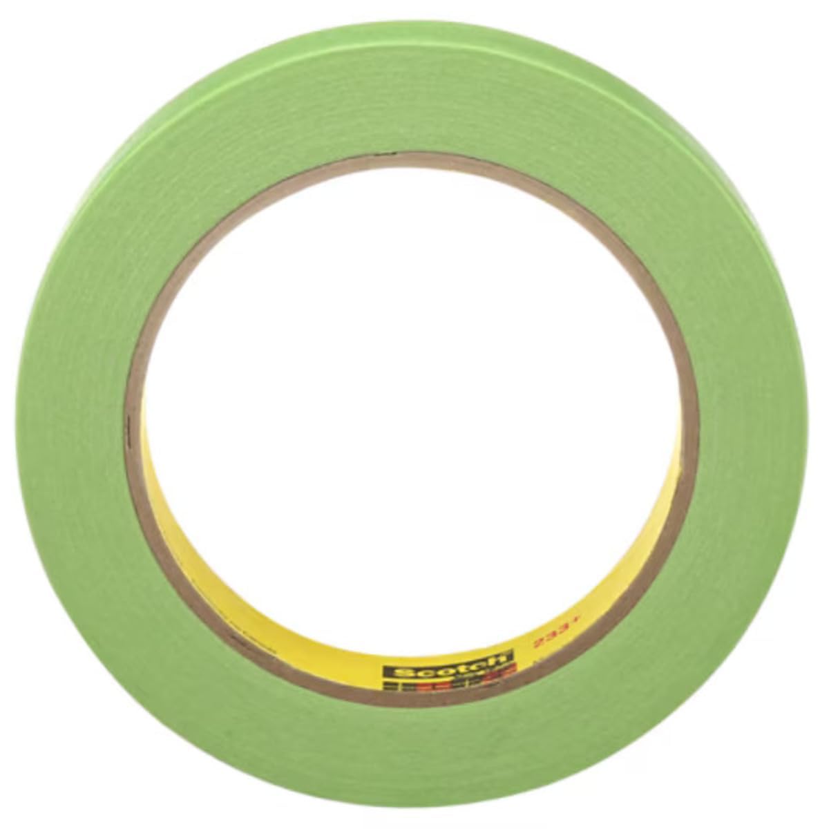 3M 233+ green masking tape curves to contours for precise masking.