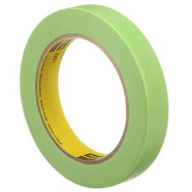 3M 233+ green masking tape provides edge-clean removal after masking.
