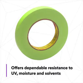3M 233+ green masking tape suitable for industrial painting projects.