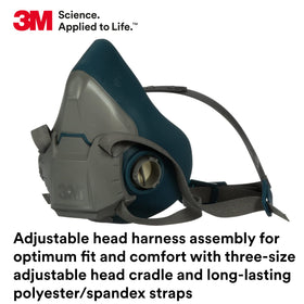 3M 4-point adjustable harness enabling a customized, comfortable fit
