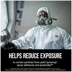 3M 5000 series respirator with 501 retainer and P95 filter compatibility