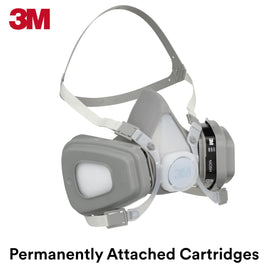 3M 5301 adjustable head straps enable a customized fit for prolonged wear.
