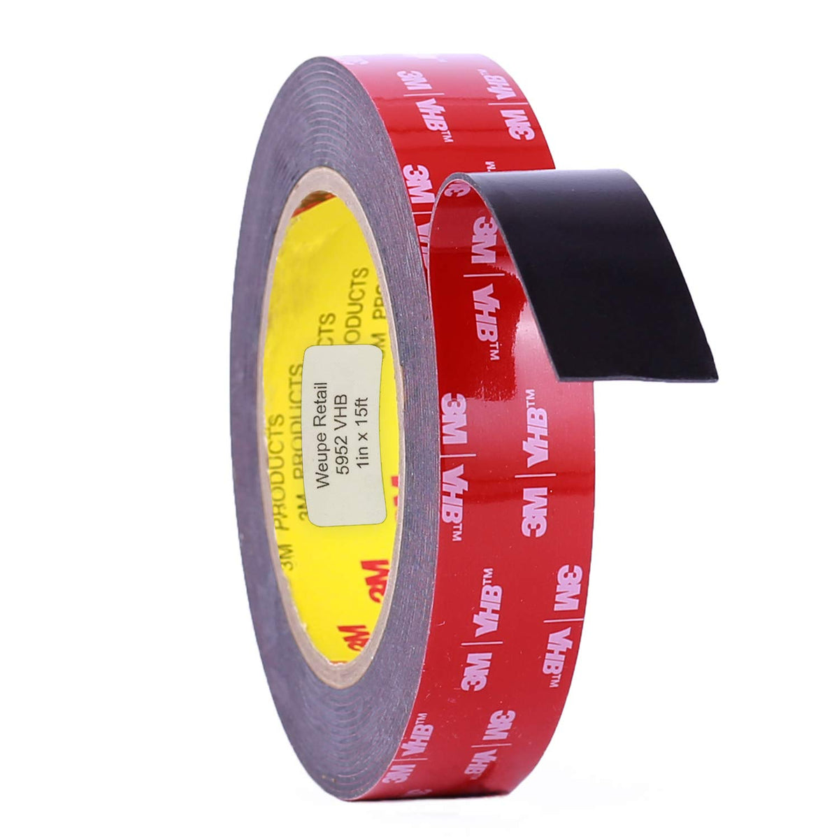 3M 5952 VHB tape close-up highlights acrylic foam core and conformable bonding.