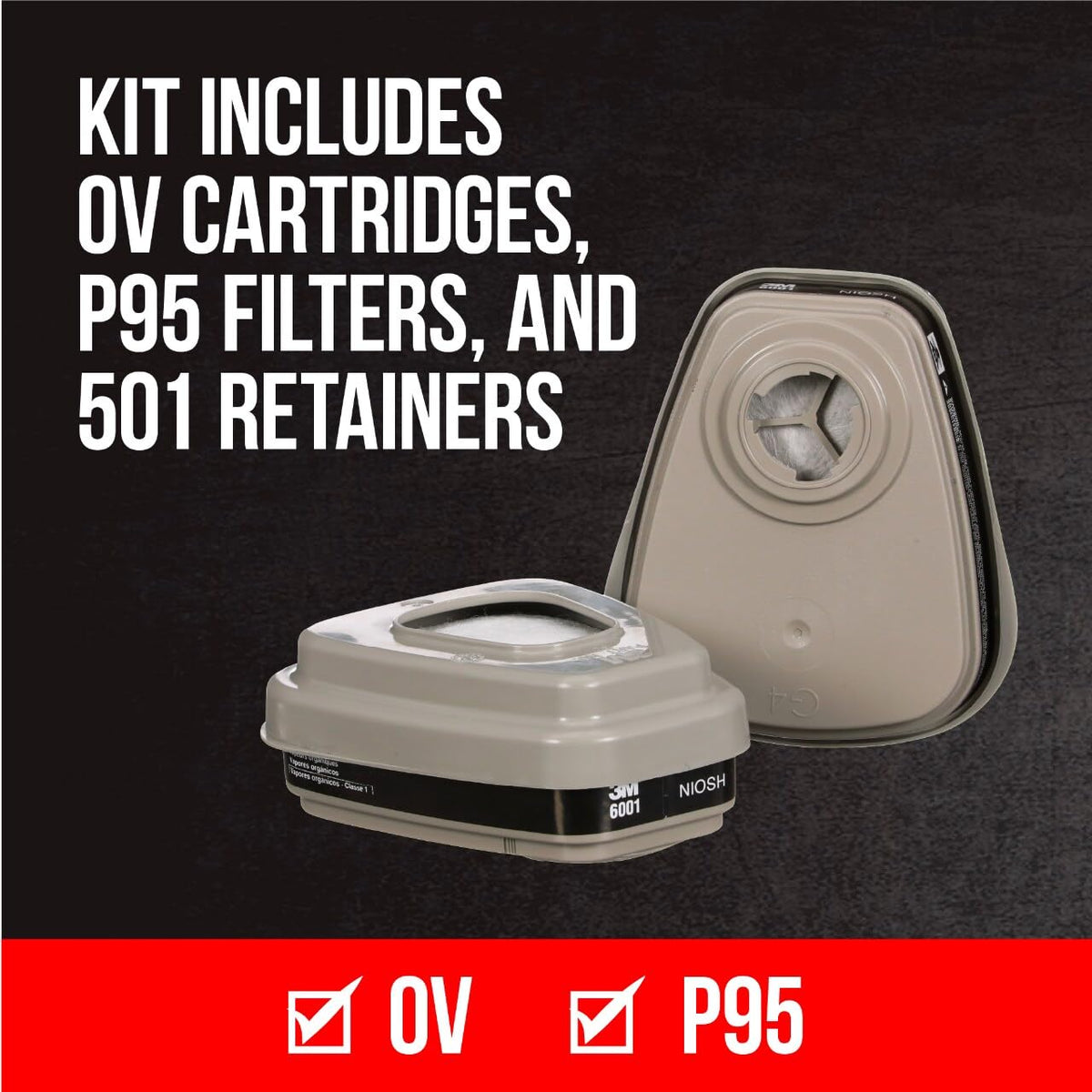 3M 5P71 filter protects against particles from painting and adhesives
