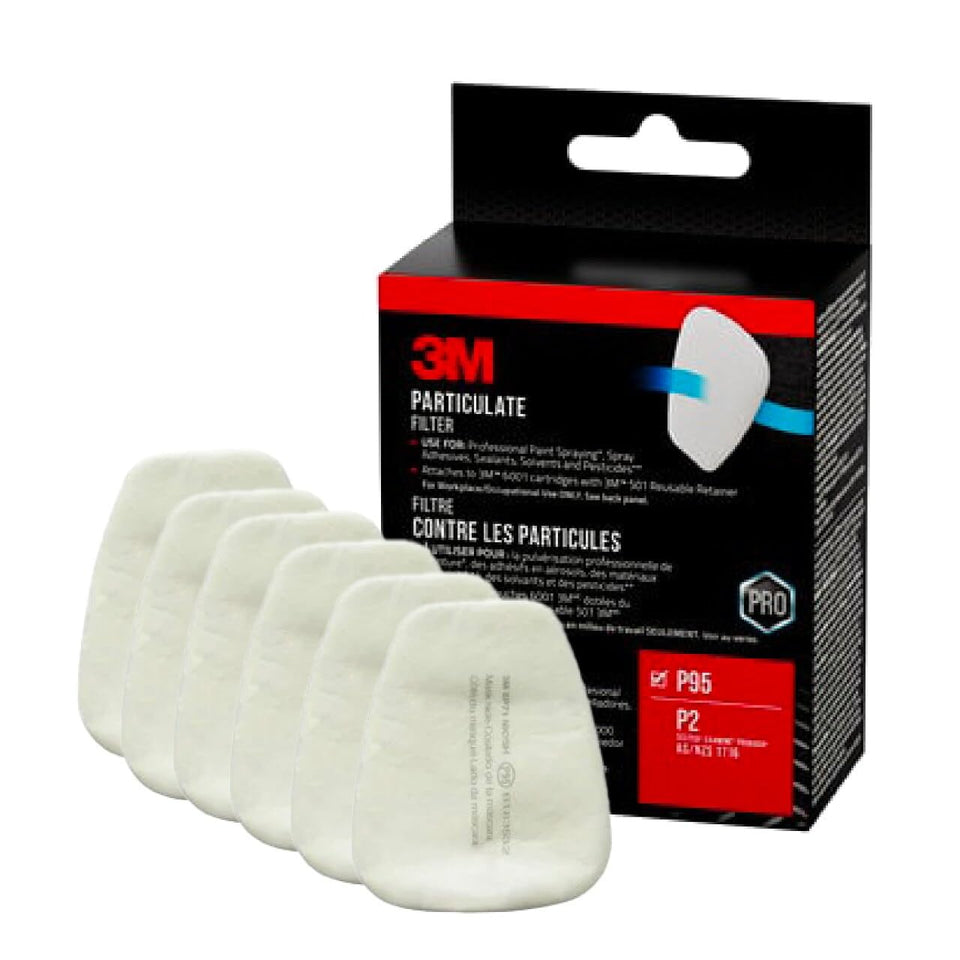 3M 5P71P P95 filter front view for efficient protection against solids and aerosols.