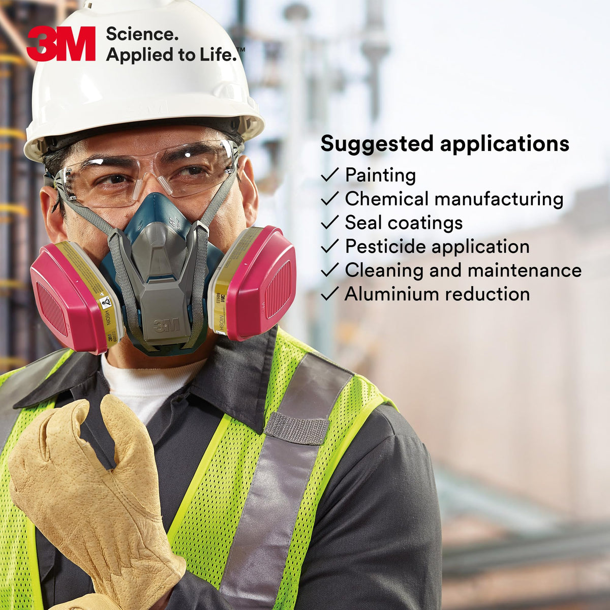 3M 60923 ideal for laboratories and chemical manufacturing settings