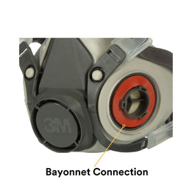 3M 6200 reusable respirator with durable construction and easy cleaning