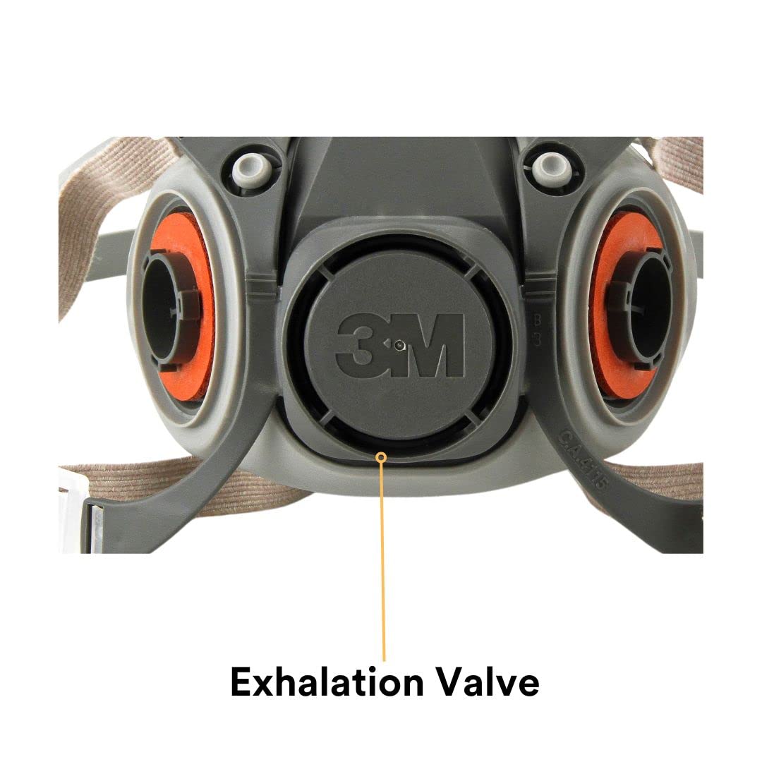 3M 6200 soft, lightweight facepiece for comfortable wear