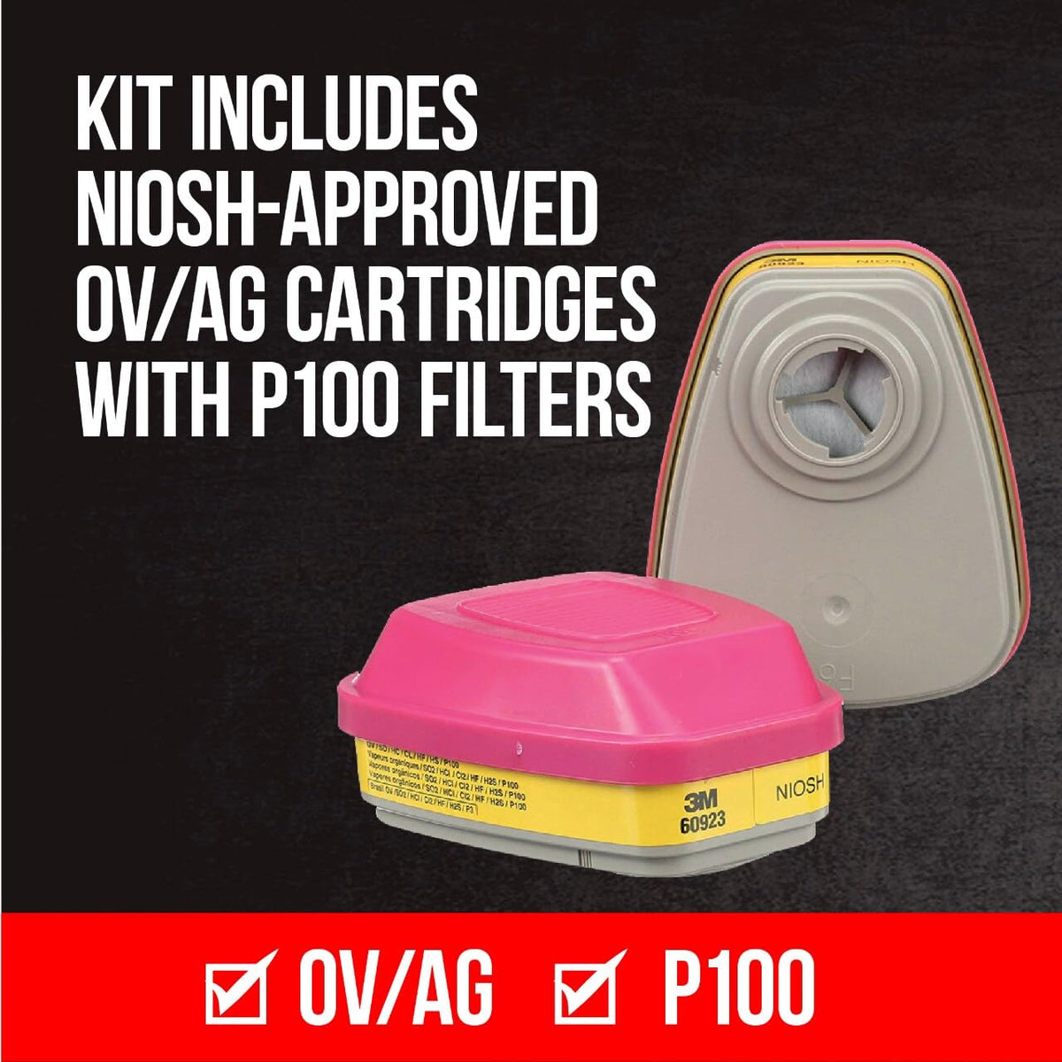 3M 62023H1-DC oil-proof filter for oil-based particulates.