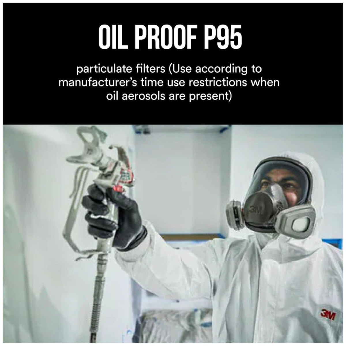 3M organic vapor cartridge compatible with 6500 series facepieces for versatile protection.