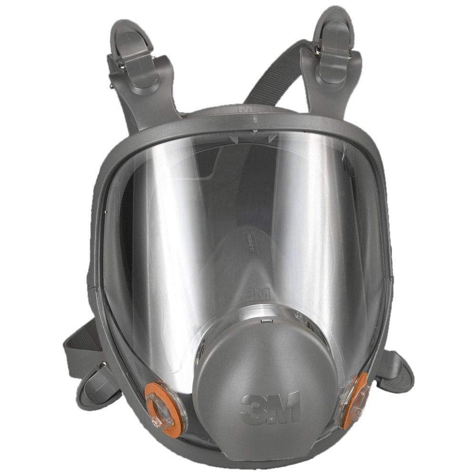 3M 6800 full facepiece front view with wide field of vision for precise work.