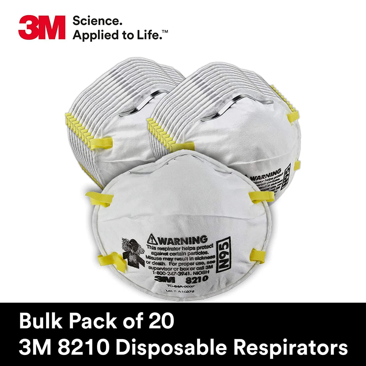 3M 8210 applications include grinding, sanding, and other dusty tasks