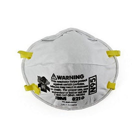 3M 8210 dust respirator pack of 20 provides reliable protection for dusty tasks