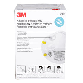 3M 8210 lightweight design enhances all-day wear.