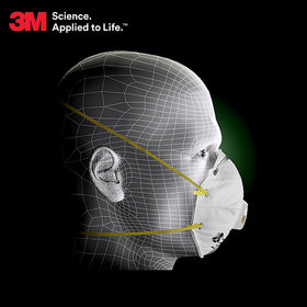 3M 8210V disposable respirator for industrial use with NIOSH approval.