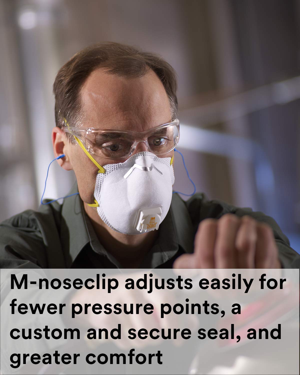 Pack of 10 disposable 3M 8511 respirators ready for use