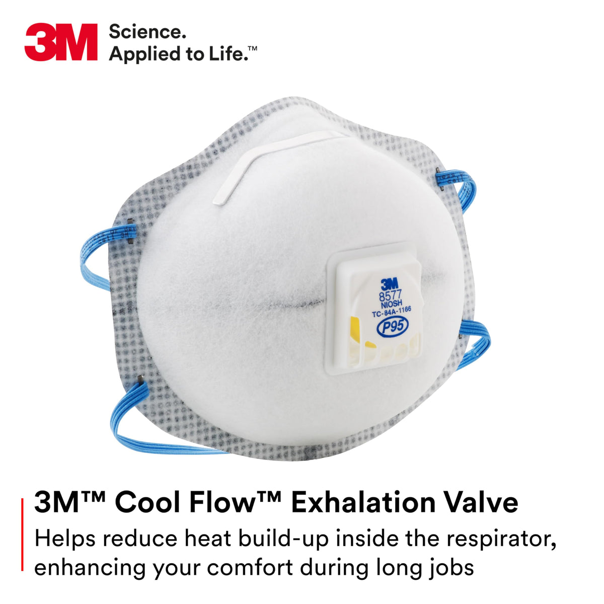 3M 8577 carbon layer detail reducing nuisance vapors