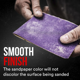 3M Advanced Sandpaper conforms to contours for smoother results.