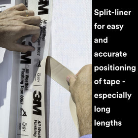 3M All Weather Flashing Tape 8067 nail sealing under siding with minimal buildup