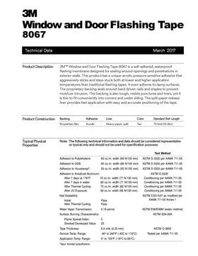 3M All Weather Flashing Tape 8067 demonstrates nail sealability to prevent intrusion