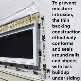3M All Weather Flashing Tape 8067 seals around window opening and nails