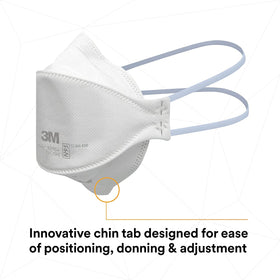 3M Aura 9205+ adjustable nose clip enables a custom seal.