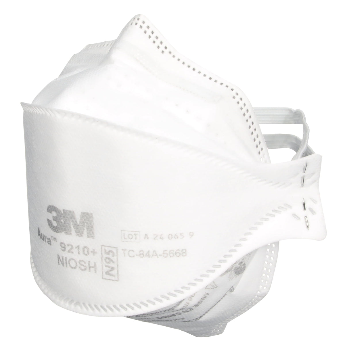 3M Aura 9210+ respirator braided headbands secure wear