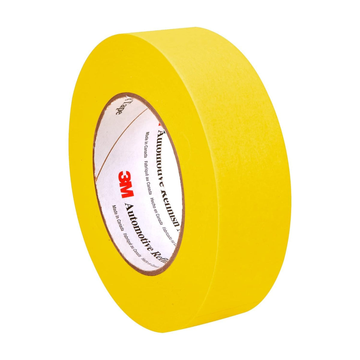 3M Automotive Refinish Masking Tape unrolled on car panel demonstrates flexible conformability