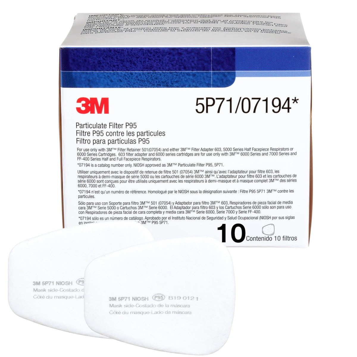 3M Bayonet particulate prefilters 5P71 pack for cost-efficient dust and mist protection