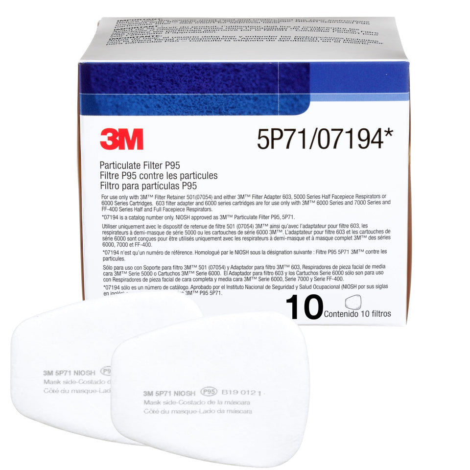 3M Bayonet particulate prefilters 5P71 pack for cost-efficient dust and mist protection
